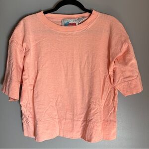 Peach Vintage Womens Crop Tshirt